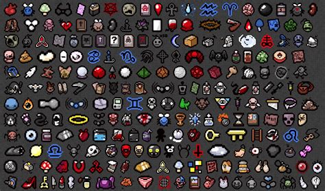 binding of isaac items sheet.